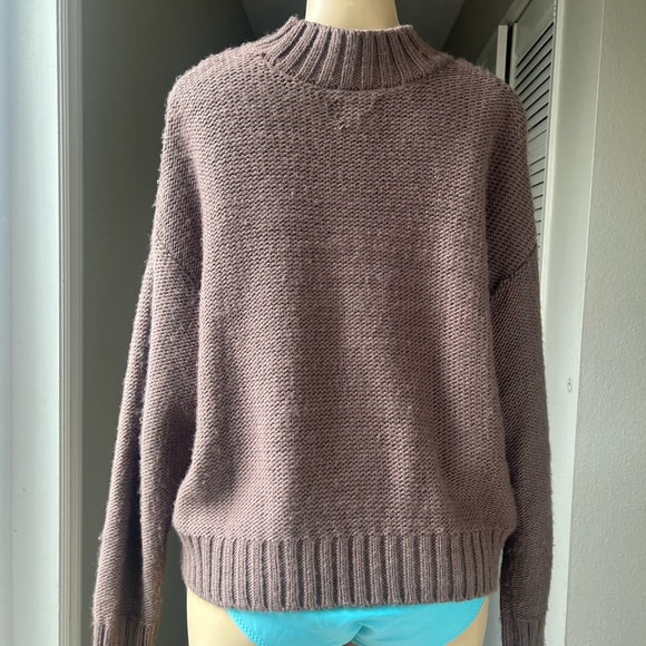 Lucky Brand Mauve Cable Knit Sweater - Picture 3 of 8